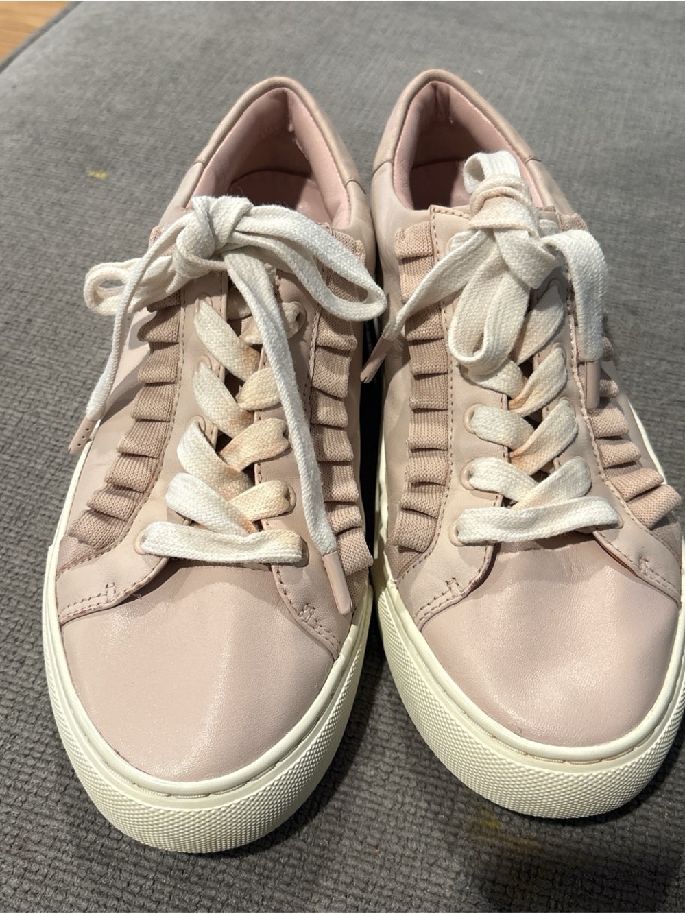 Tory burch sport Pink Low-Top Casual ruffle Sneakers